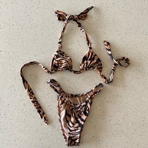 Tori Praver Swim in Tiger